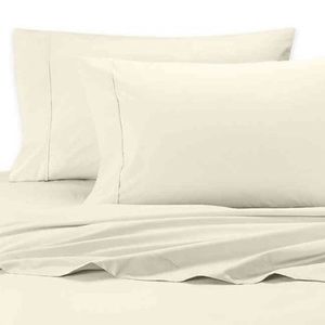 EcoSheex Pillowcases King Size Pair Ivory 100% Viscose From Bamboo Zone NWT